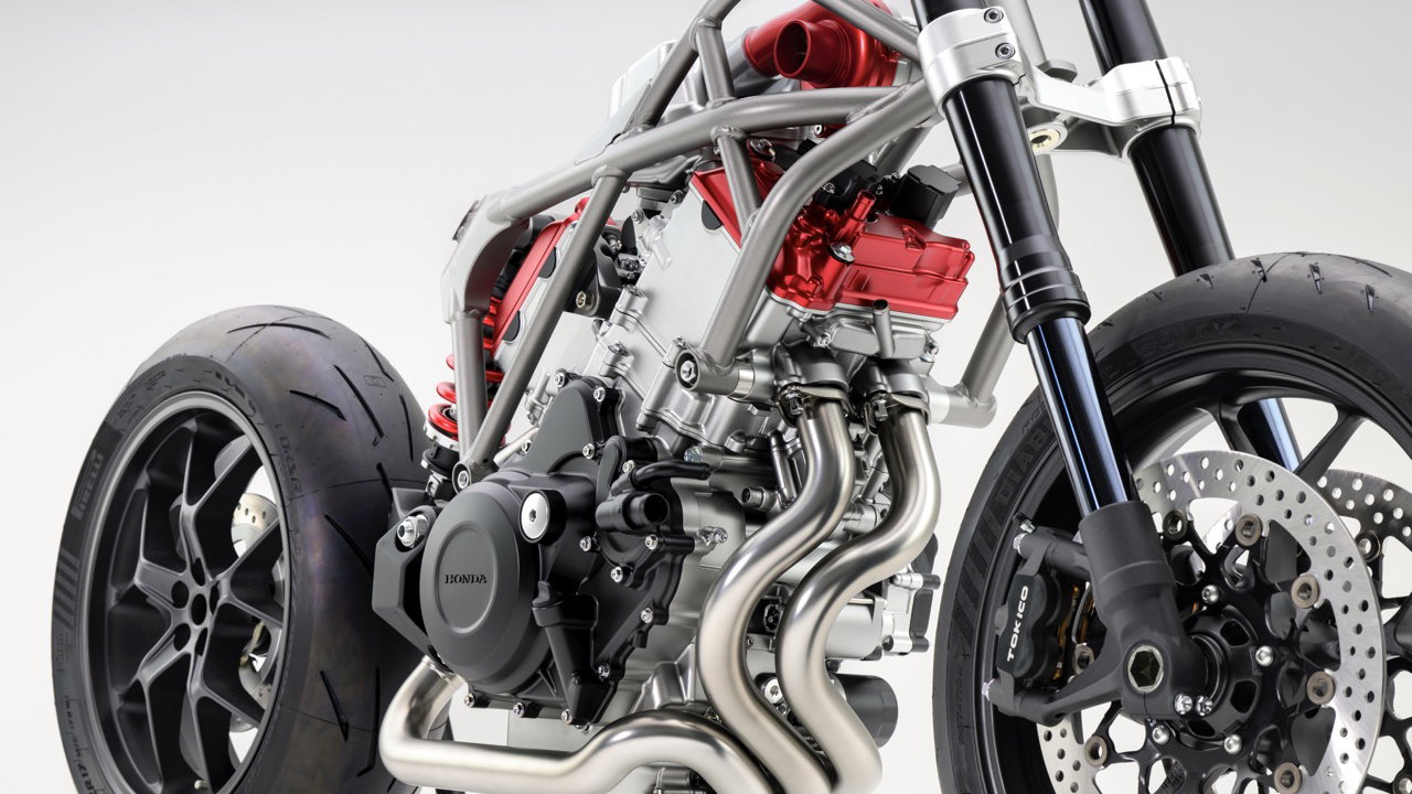 A new concept bike from Honda that uses a V3 engine